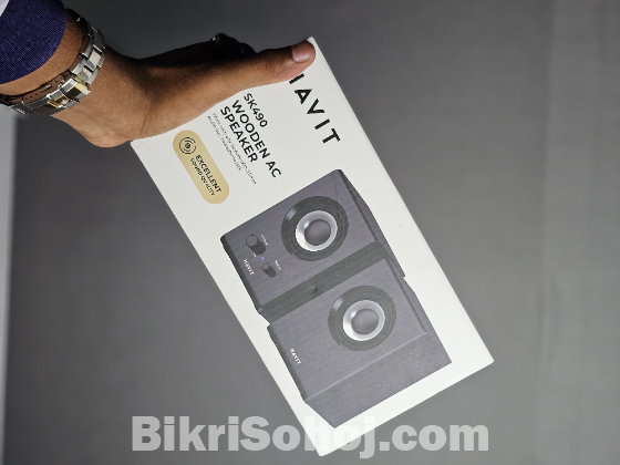 Havit SK490 USB Wooden AC Power